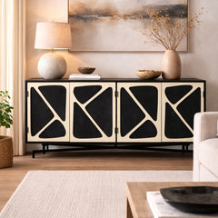 Modern Geometric Sideboard Cabinet