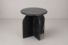 Solid Marble Round Accent Table Pedestal Base