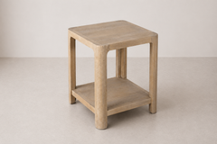 Oak Haven Storage Side Table