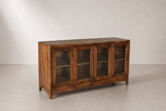 Everwood Glass Display Sideboard