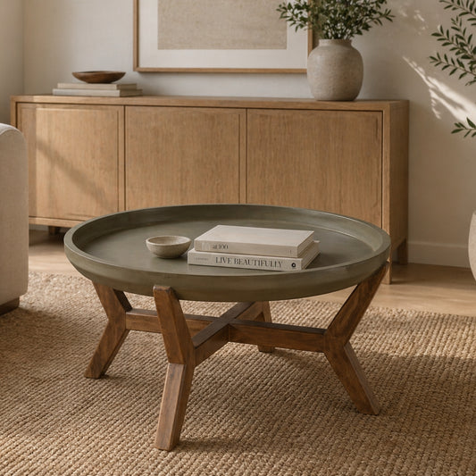 Hudson Round Tray Coffee Table