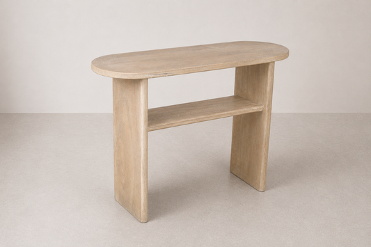 Scandinavian Oak Console Table