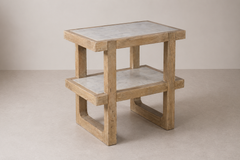 Willow Marble Inlay Side Table