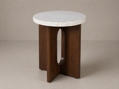 Aurora Marble Top Side Table