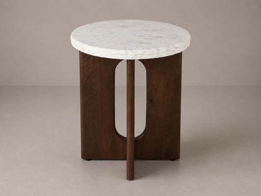 Aurora Marble Top Side Table