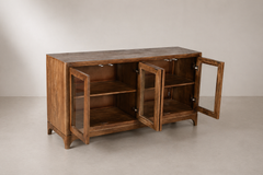 Everwood Glass Display Sideboard